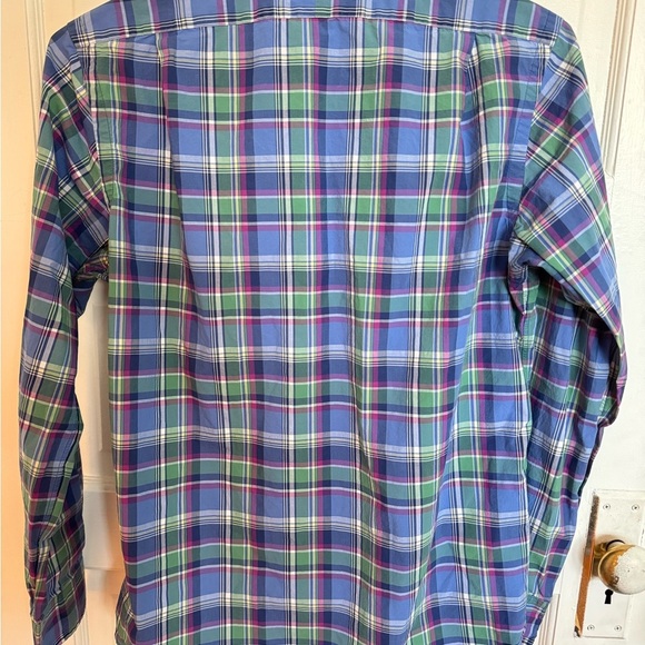 Polo by Ralph Lauren Blue and Green Casual Button Down Shirt - Picture 7 of 7